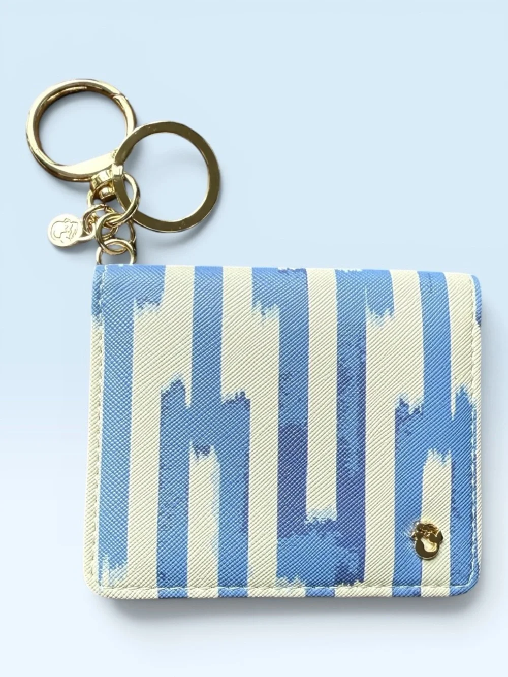 Retired Spartina 449 Oyster Alley ID/Key Snap Wallet